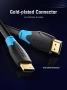 Кабел Vention HDMI v2.0 M/M 4K/60Hz Gold - 3 метра, снимка 7