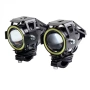 LED прожектор за мотоциклет U7 Angel Eyes 15W 3000lm 12-85V – Универсален фар за мотор, ATV 10116, снимка 10