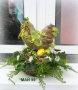 Великденска композиция за маса с кокошка, снимка 4