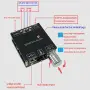 Микро стерео усилвател 2 × 50W Bluetooth 5.0 XY-C50L с USB, AUX и управление през приложение, снимка 3