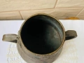 Красива медна кашпа с 2 дръжки от Англия с алое вера, снимка 13
