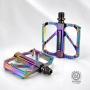 Ултра леки педали за велосипед PROMEND R67 Rainbow, CNC Алуминий, 3 Лагера, снимка 1