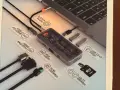 10-в-1 USB-C хъб / докинг станция 10-in-1 Multifunctional USB-C Hub Docking Station, снимка 5