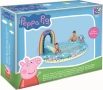 Надуваем басейн център за игра с пързалка и водна пръскачка Peppa Pig Пепа Пиг, снимка 3