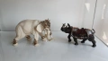 Schleich, vintage, екшън фигури , модел боен слон и боен носорог , снимка 2