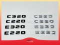 Mercedes емблема 5.5 amg, kompressor, avantgarde, e320, c320 бадж, снимка 4