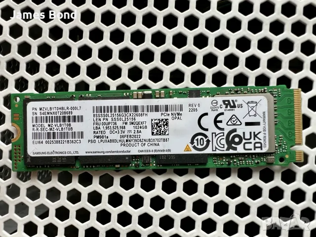 Samsung PM981a NVMe SSD 1TB