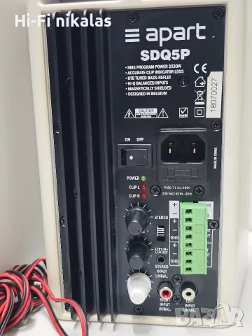 активна пасивна стерео тонколони 5.25" инча APART SDQ5P , снимка 6 - Тонколони - 55555311