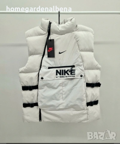 Мъжки тактически пухен елек Nike – Streetwear с характер! 🖤🤍, снимка 2 - Спортни дрехи, екипи - 54316766