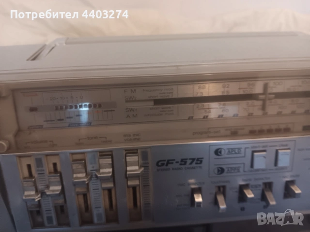 радио касетофон sharp GF-575, снимка 12 - Радиокасетофони, транзистори - 54910034
