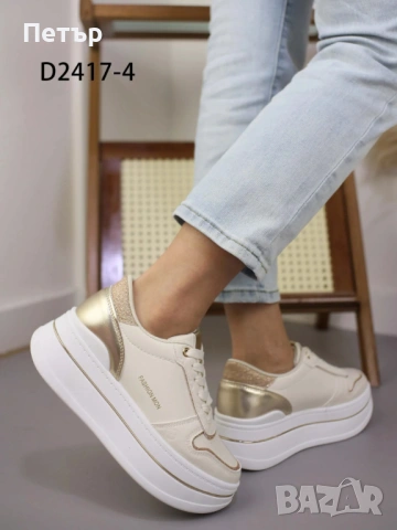 ДАМСКИ МАРАТОНКИ НА ПЛАТФОРМА КОД 287, снимка 4 - Маратонки - 54342370