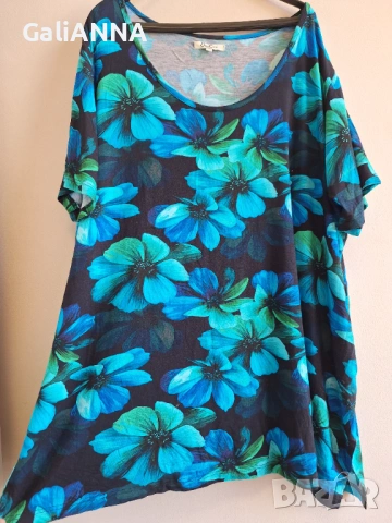 СТРАХОТНА ТУНИКА ЕФЕКТНИ ЦВЕТОВЕ 4XL-5XL