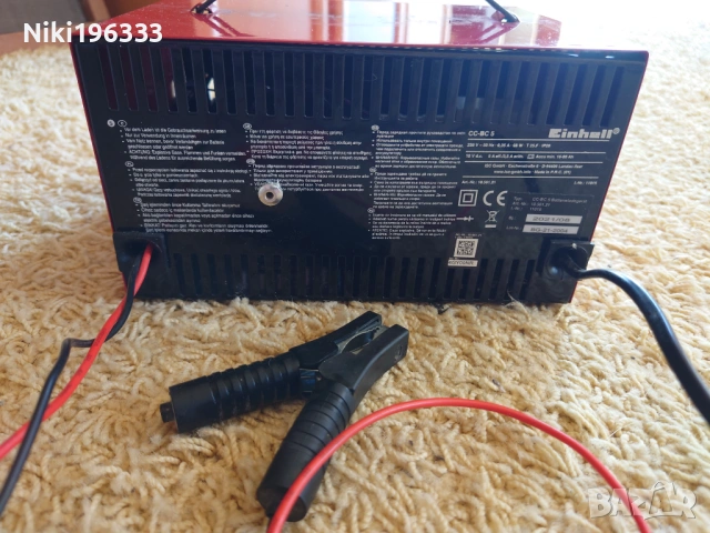 Зарядно устройство за акумулатор Einhell CC-BC 5 (12V), снимка 3 - Аксесоари и консумативи - 54317658