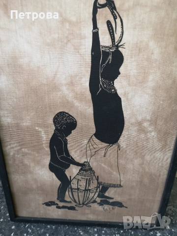 2 африкански картини върху платно. , снимка 8 - Картини - 54063257