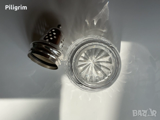 Диспенсър (ситник) за захарница Royal Brierley Crystal. Великобритания., снимка 6 - Кутии за храна - 55066722