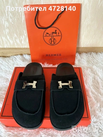 Дамски чехли Hermes размер 39 , снимка 7 - Чехли - 55104591