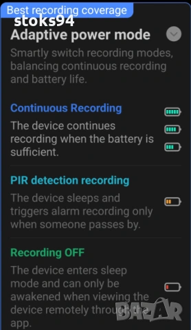 12MP Соларна WiFi Камера, 10х Оптично Увеличение, Детекция на човек с известия, 10.8Ah акумулатор, снимка 3 - HD камери - 54020807