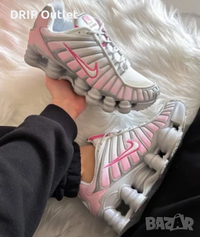 НОВИ! Nike Shox TL | Pink/White | + КУТИЯ, снимка 5 - Маратонки - 54574548