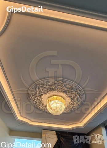 Гипсова розета , снимка 2 - Декорация за дома - 54156780