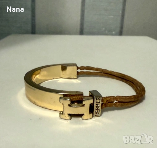 Гривна HERMES Медицинска стомана  Цена 10€ НАМАЛЕНА!, снимка 2 - Гривни - 54903454