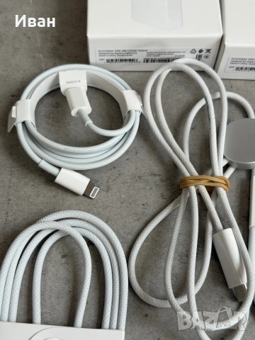 Оригинални АКСЕСОАРИ APPLE  charger iwatch зарядно адаптер кабел, снимка 3 - Apple iPhone - 54678499