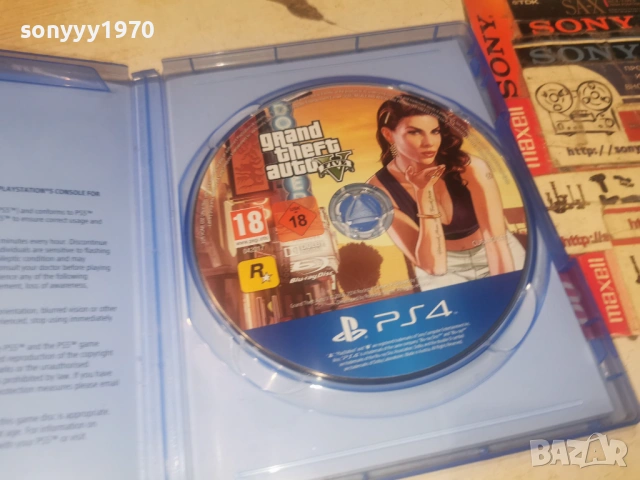 SONY PS4 GTA FIVE 1606261250H1E3R, снимка 3 - Игри за PlayStation - 54924996