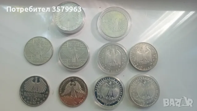 14 броя 10 евро -Германия , снимка 6 - Нумизматика и бонистика - 55368641
