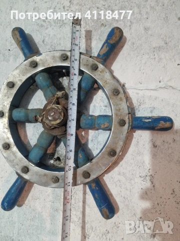 Кормило рул от рибарско корабче, снимка 3 - Други ценни предмети - 54242382