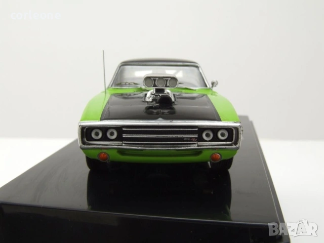Dodge Charger R/T 1970 - мащаб 1:43 на ixo models моделът е нов в PVC дисплей-кейс, снимка 4 - Колекции - 54972366
