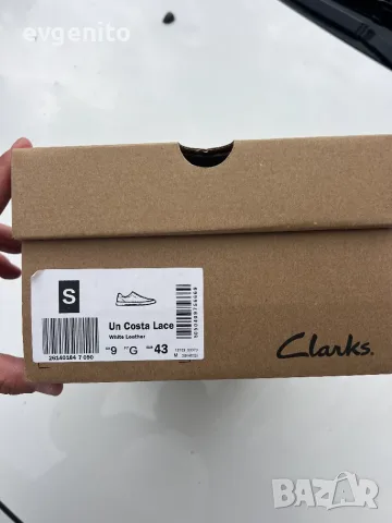 Clarks Una Costa Lace мъжки кожени обувки размер 43, снимка 8 - Ежедневни обувки - 55346398