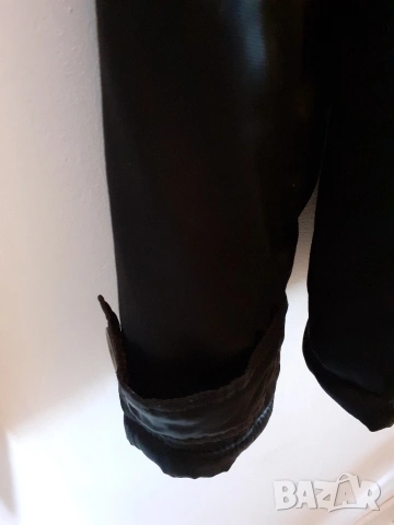 Елегантно дълго яке с кожена яка! , снимка 5 - Якета - 53514873