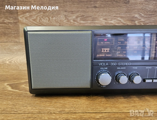 Радио ITT Viola 350 Stereo – Винтидж Дървена класика, Топъл аналогов звук, снимка 4 - Радиокасетофони, транзистори - 55022954