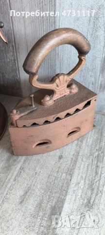 Стара ютия на жар - уникално бижу!, снимка 4 - Антикварни и старинни предмети - 54100070