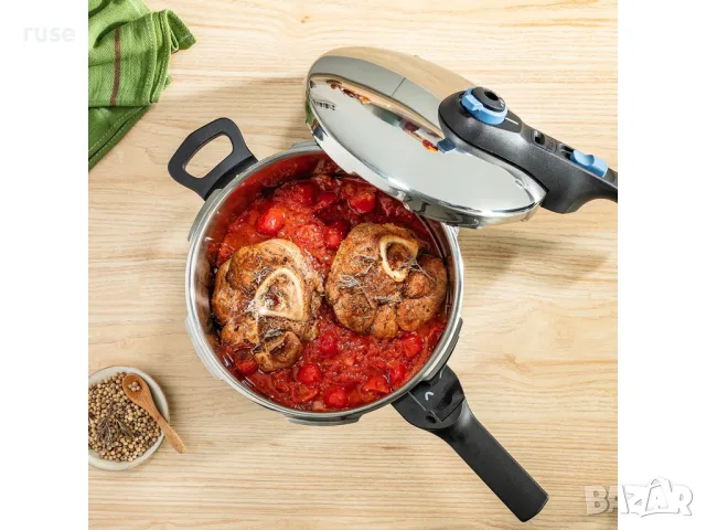 НОВИ! Тенджера под налягане Tefal 6 литра, снимка 5 - Съдове за готвене - 55499975