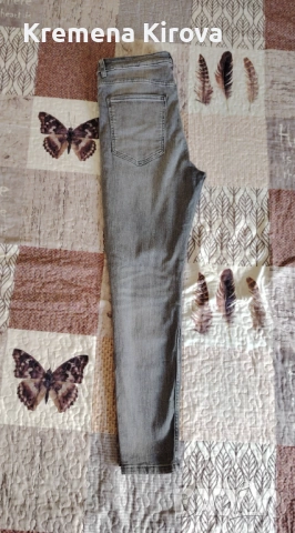 Нови дънки Zara. Размер EUR 44. Сиви., снимка 4 - Дънки - 54696177