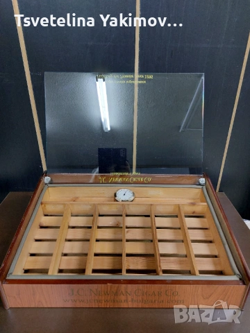 Голям лимитиран хюмидор J.C. Newman Cigar Co. (49х35 см), снимка 3 - Други - 54796622