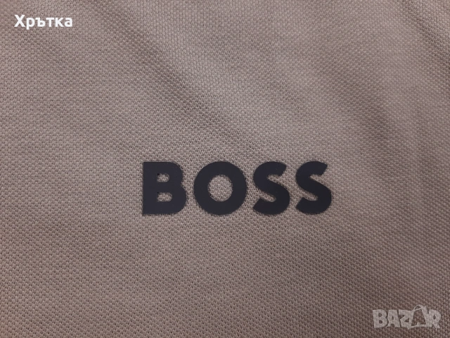 Hugo Boss Philix Pixel - Оригинална мъжка тениска с яка р-р XL, снимка 6 - Тениски - 54152171