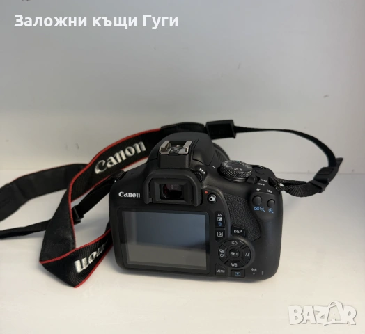 Фотоапарат Canon EOS 2000D + обектив Canon EF-S 18-55mm f/3.5-5.6 IS, снимка 5 - Фотоапарати - 54970537