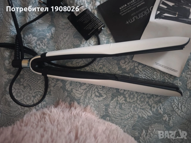 Професионална смарт преса за коса ghd platinum+ (Бяла) – Отлично състояние, снимка 12 - Преси за коса - 55084807