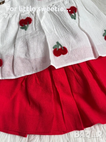 Прекрасен летен сет 🍒 нов! , снимка 4 - Детски комплекти - 53992703