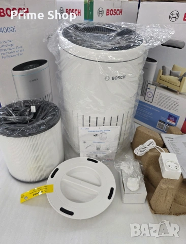 Смарт пречиствател за въздух Bosch Air 4000i, WiFi, 3-в-1 филтър, до 62.5 кв.м., снимка 10 - Овлажнители и пречистватели за въздух - 55006482