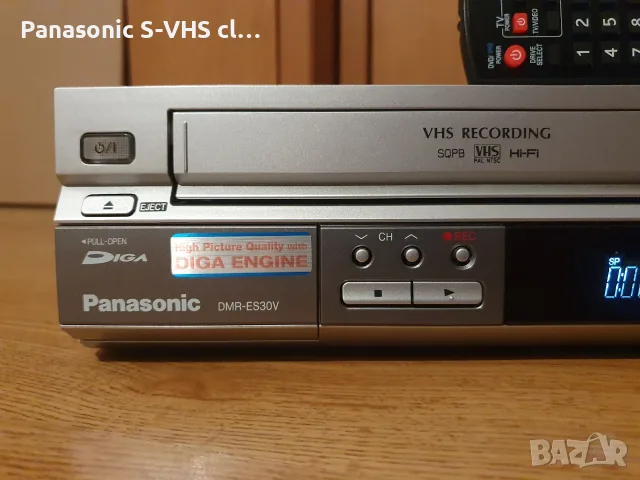 Panasonic DMR-ES30V VHS-DVD recorder, снимка 3 - Плейъри, домашно кино, прожектори - 55607992