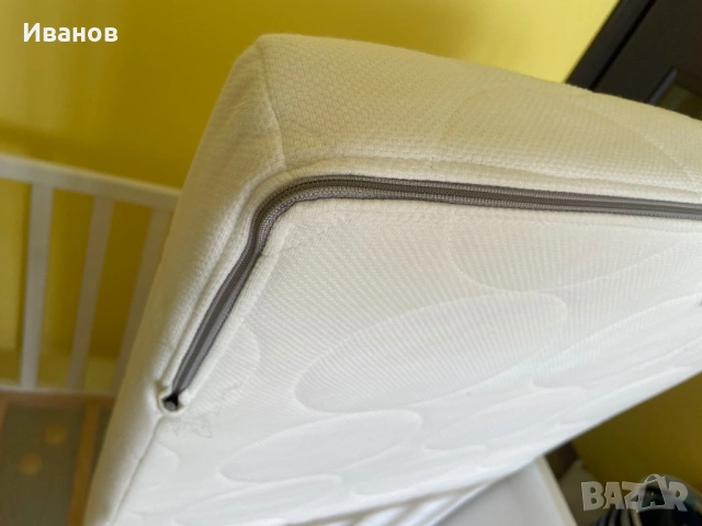 Бебешко легло ИКЕА (кошара IKEA) креватче с матрак 60x120 см, 2 нива, снимка 5 - Кошарки - 54581193
