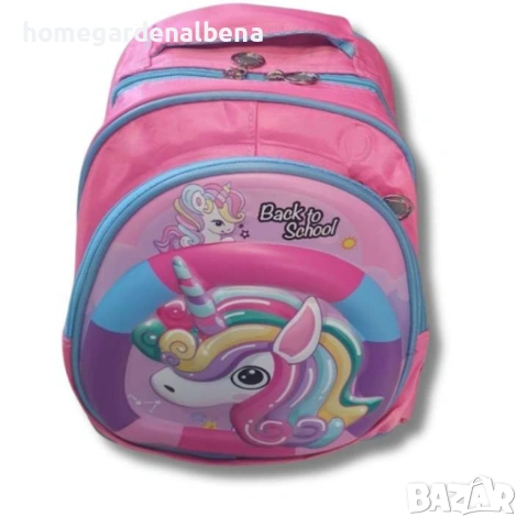 Детска водоустойчива раница с карикатура 35x31 см, за деца 2-5 години, различни мотиви, снимка 9 - Раници - 54143082