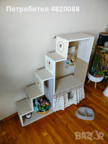 Котешка катерушка ПДЧ, ръчна декорация, УНИКАТ