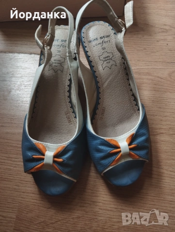 Симпатични и леки дамски сандали на платформа от серията Comfort на българската марка Mat Star.