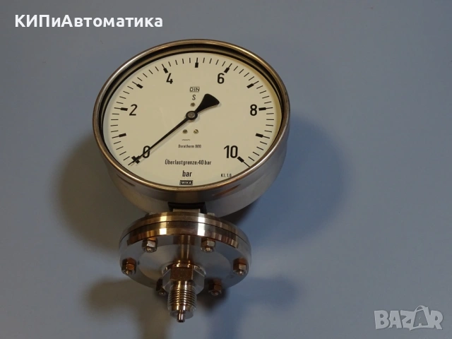 Манометър мембранен WIKA Duratherm 600 Ф160 0-10Bar manometer