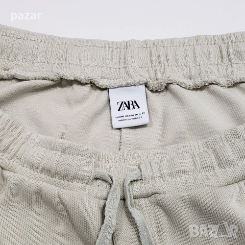 ZARA Мъжки Къси Памучни Панталони Еластична Талия 3 Джоба L-XL, снимка 5 - Къси панталони - 54582561