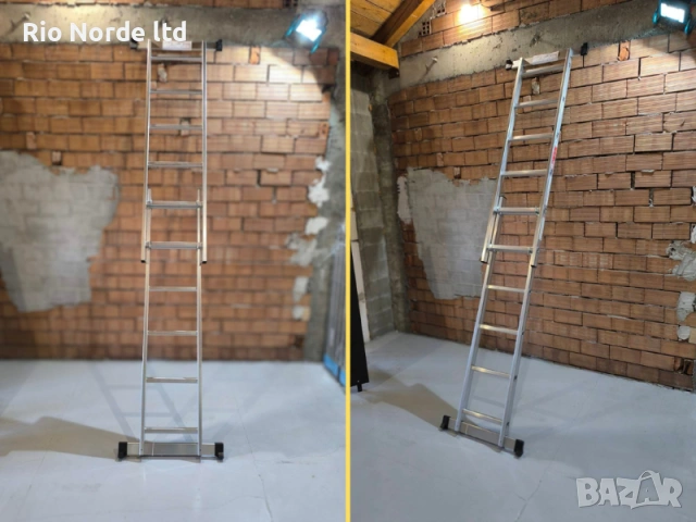 Скеле-стълба алуминиево 2х6 до 150кг, снимка 3 - Други инструменти - 54158486
