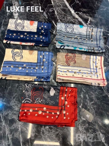 Louis VUITTON 🤍 Chanel 🤍Hermes 🤍Копринени Шалове , снимка 11 - Шалове - 54946452